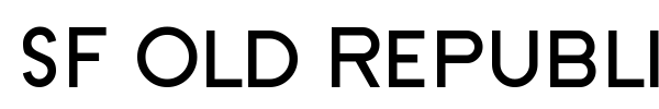 SF Old Republic font preview